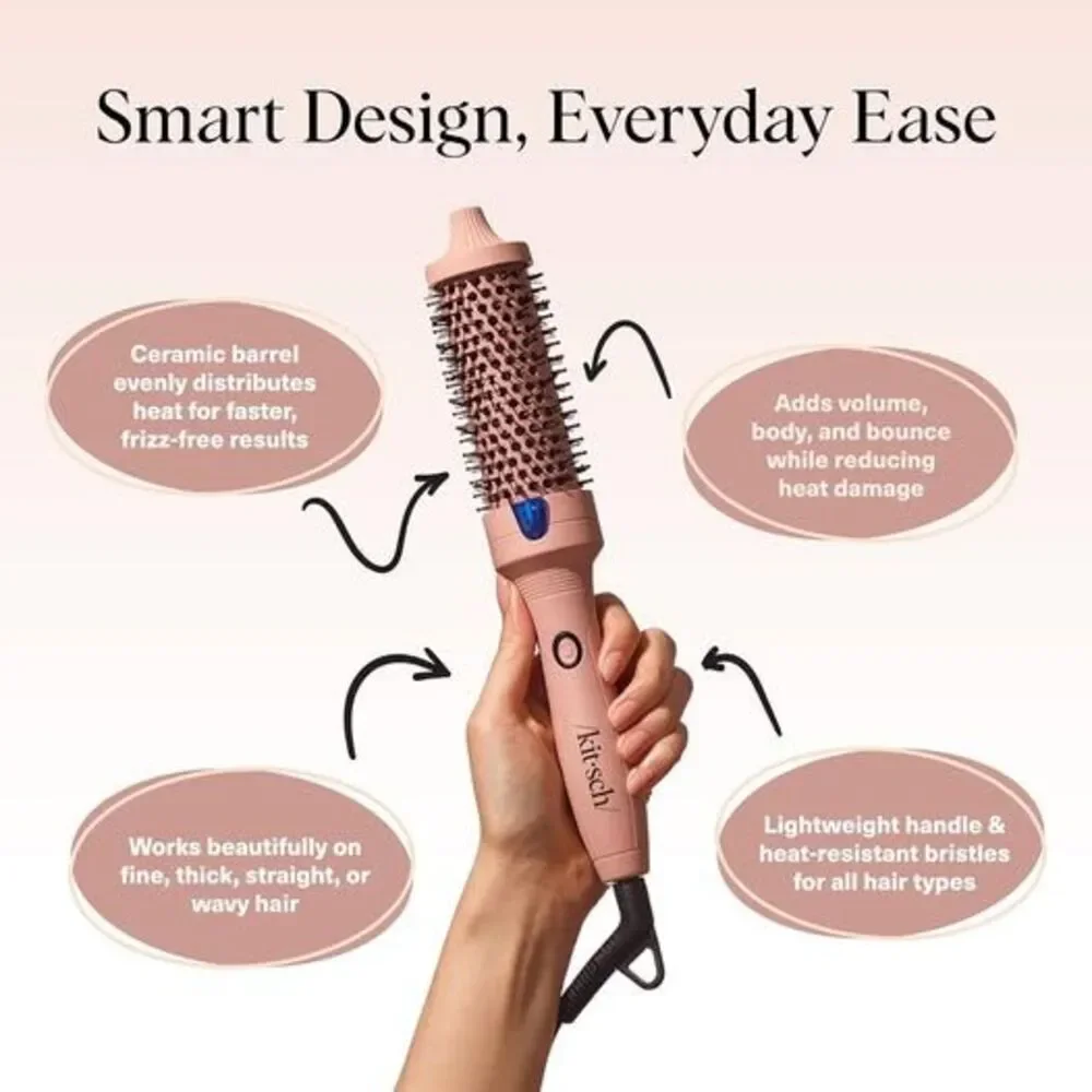 Kitsch Thermal Round Brush Heated Blowout Brush NWT FRIZZ-FREE